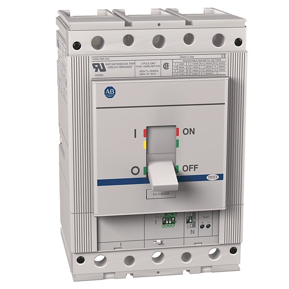 140MG - Motor Circuit Protectors, K frame, 35..65 kA at 480V, MCP (magnetic only), Rated Current 300 A