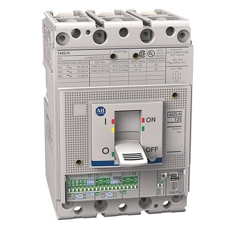 Allen Bradley, 10 to 3000 A, 140 g Molded Case Circuit Breaker 3-Pole 25A, Breaking Capacity 35 kA, DIN Rail
