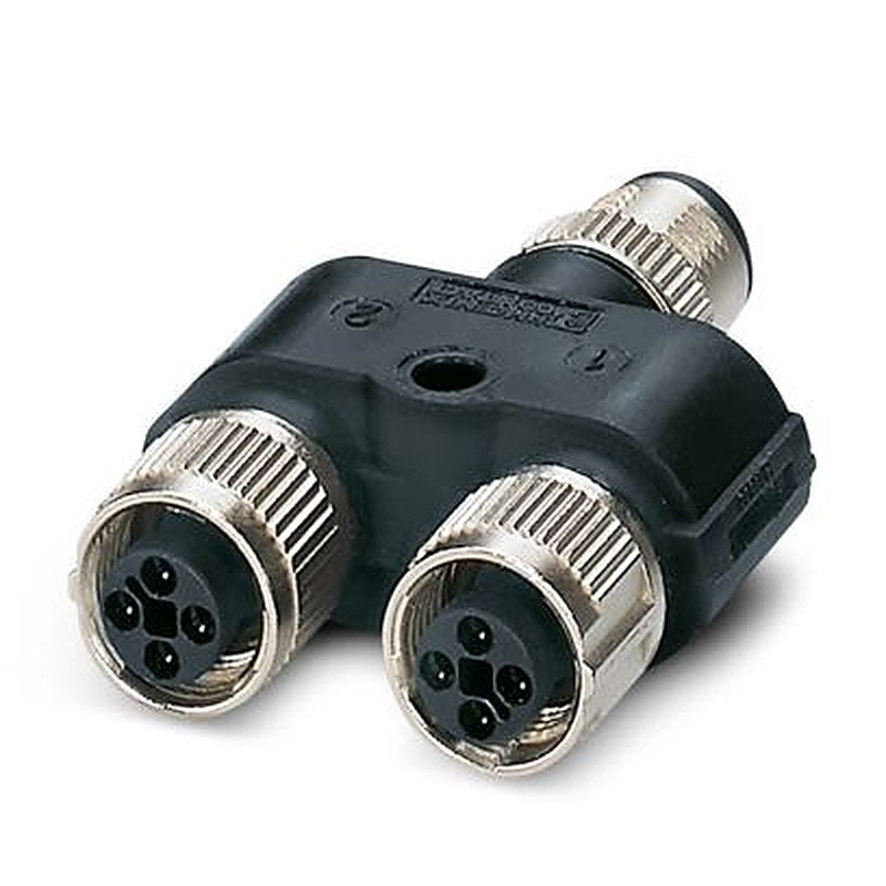 Phoenix Contact Straight Circular Connector Adapter 4 M12 Male 4 M12 Female
