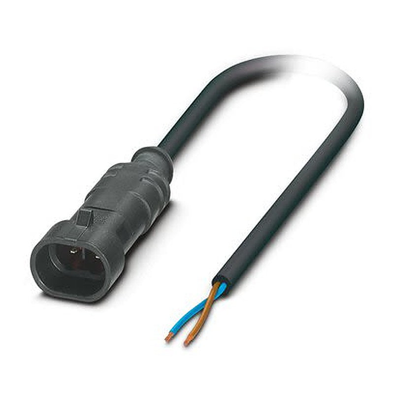 Phoenix Contact Male 2 way Plug, Plug to 2 way Straight Sensor Actuator Cable, 3 m