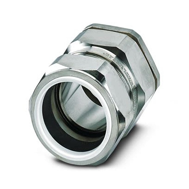 Phoenix Contact G-ESSWU Series Brass Nickel Plated Brass Cable Gland, M50 Thread, 53.1 mm min., 40.4 mm max., IP67,