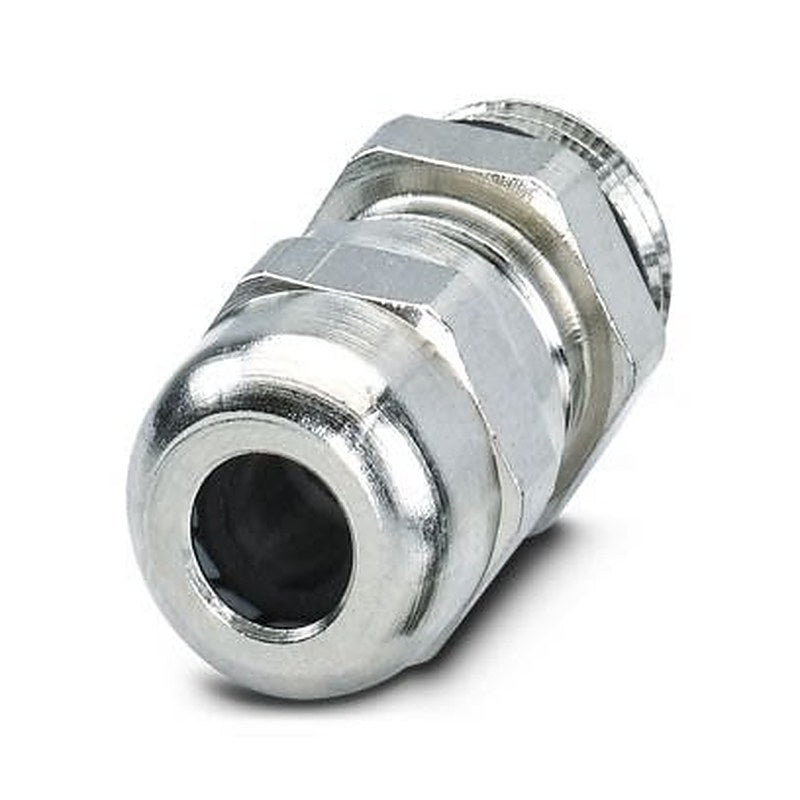 Phoenix Contact 1411 Series Brass Nickel Plated Brass Cable Gland, PG7 Thread, 6.5 mm min., 3 mm max., IP68