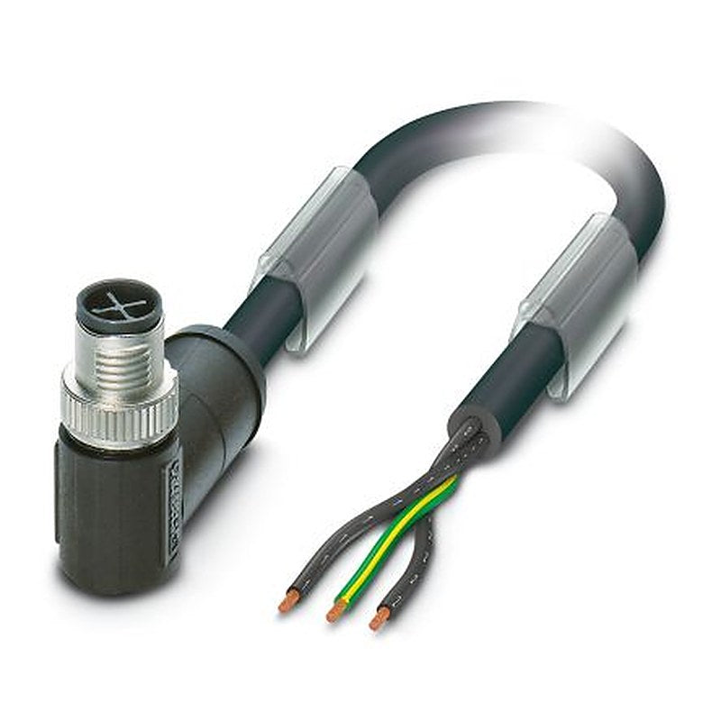 Phoenix Contact Male 3 way Right Angle to 3 way Unterminated Sensor Actuator Cable, 2 m