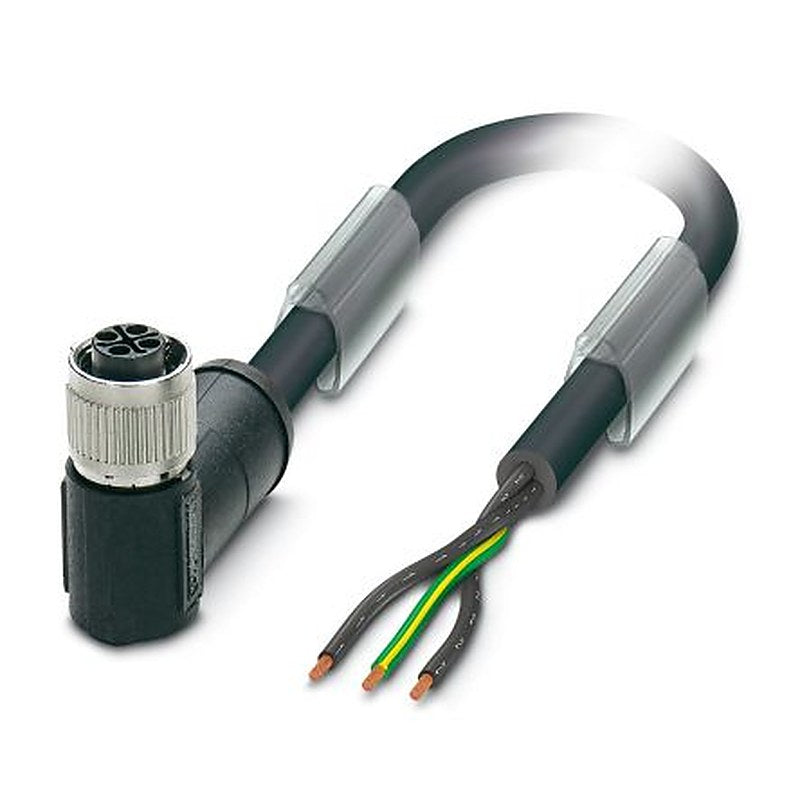 Phoenix Contact Female 3 way Right Angle to 3 way Unterminated Sensor Actuator Cable, 1 m