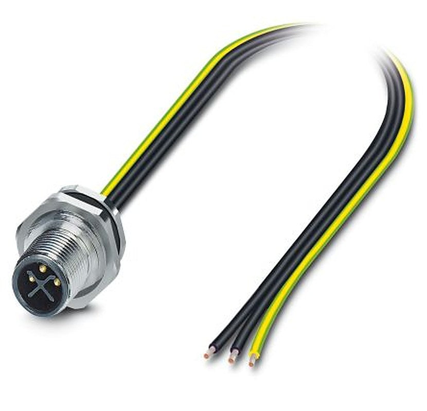 Phoenix Contact Circular Connector, 3 Contacts, Rear, M12 Connector, Plug, Male, IP65, IP67