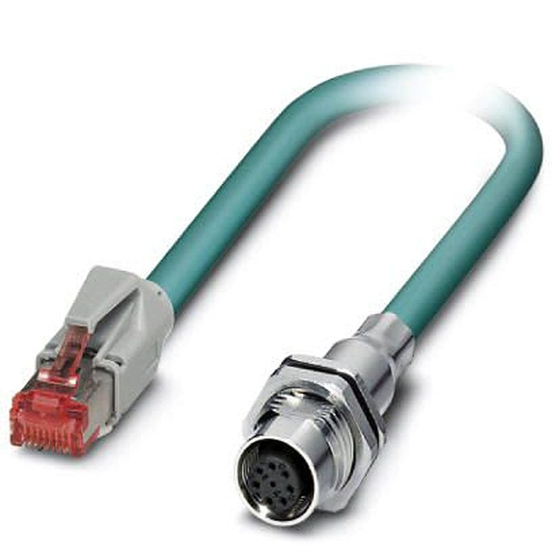 Phoenix Contact VS, 5 m Cat5 Ethernet Cable, Blue, Shielded 2 Screened Polyurethane Sheath