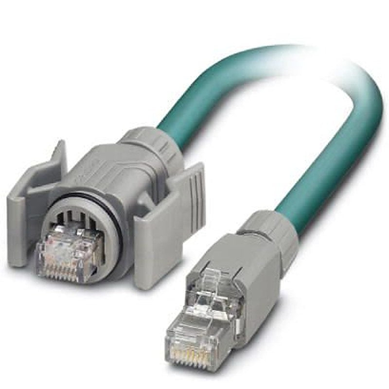 Phoenix Contact VS, 2 m Cat5 Ethernet Cable, Blue, Shielded Screened Polyurethane Sheath