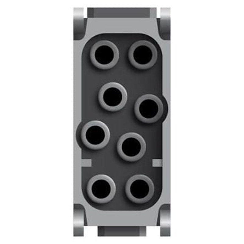 Phoenix Contact HC-M-08 Series Heavy Duty Power Connector Module, 8-Contact, 2 Row, 1414370