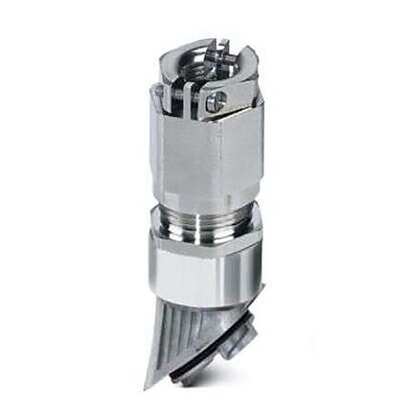 Phoenix Contact HC-B-GTRS Series Silver Nickel Plated Brass Cable Gland, M40 Thread, 16 mm min., 28 mm max., IP66, IP67