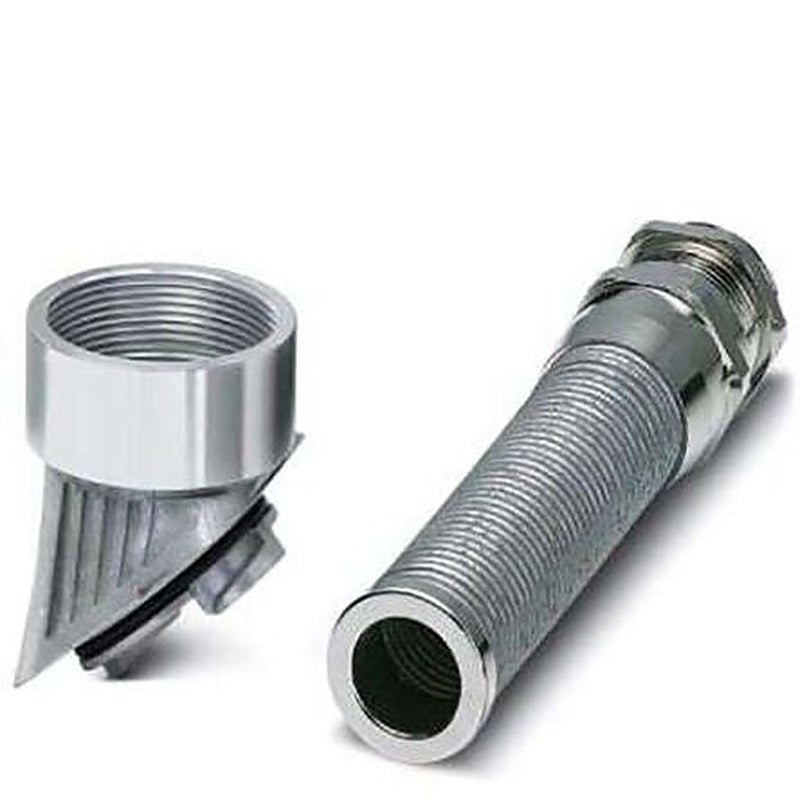 Phoenix Contact HC-B-GB Series Silver Nickel Plated Brass Cable Gland, M40 Thread, 28 mm min., 16 mm max., IP66, IP67