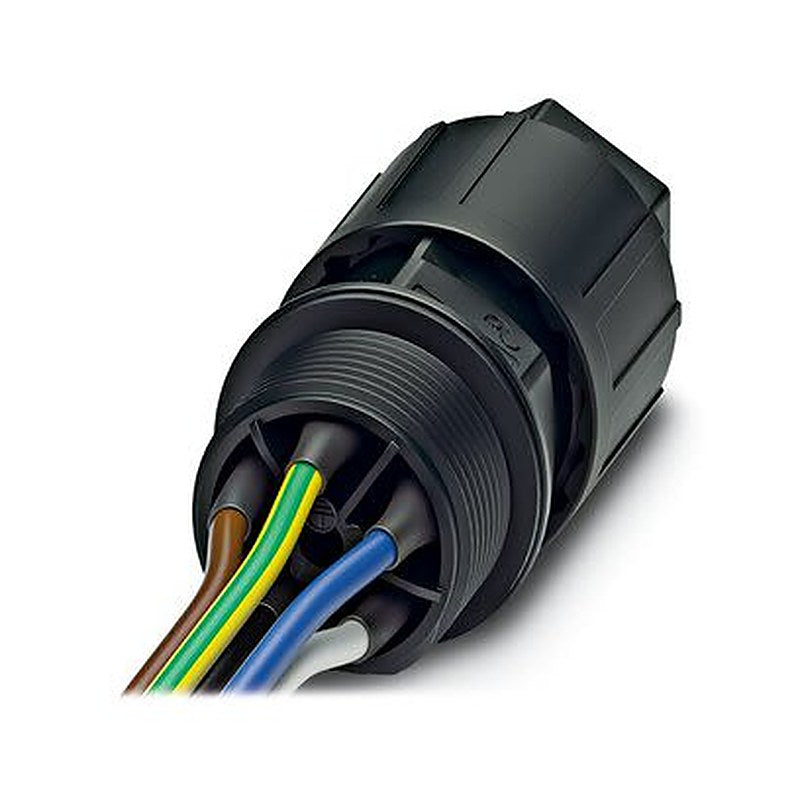 Phoenix Contact Circular Connector, 5 Contacts, Front, M25 Connector, Plug, Male, IP68, IP69K, QPD Series