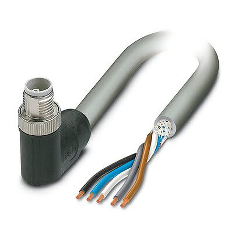 Phoenix Contact SAC, 5 m 5 Core Power Cable, Grey Polyvinyl Chloride 80 °C
