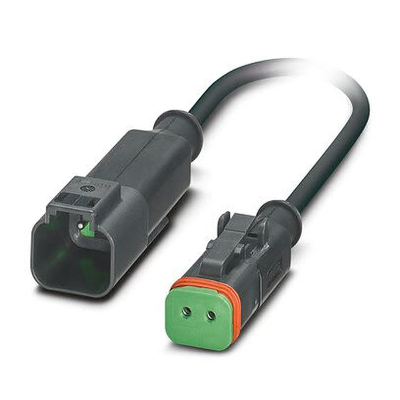 Phoenix Contact Male 2 way Deutsch, Deutsch, Straight, Straight to Female 2 way Straight, Straight Sensor Actuator