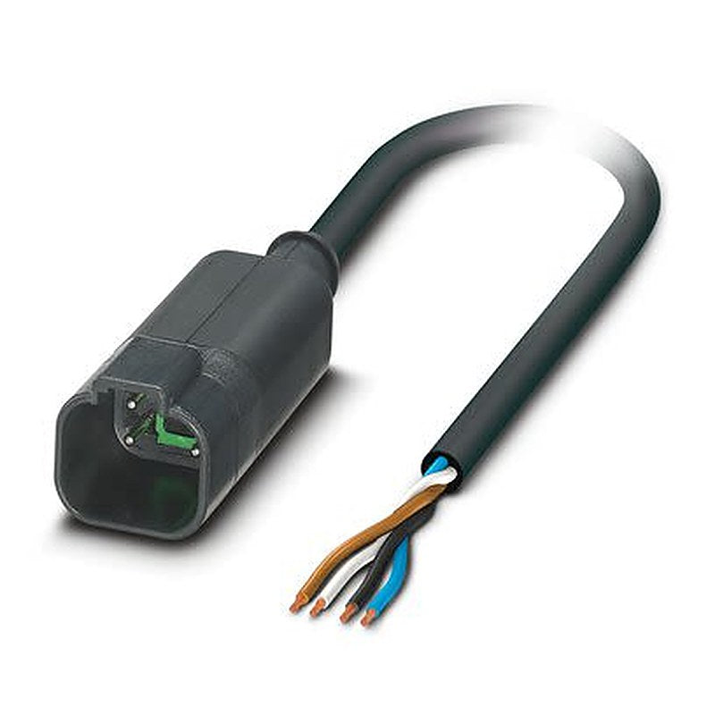 Phoenix Contact Male 4 way Plug to 4 way Free Cable End Actuator/Sensor Cable, 5 m