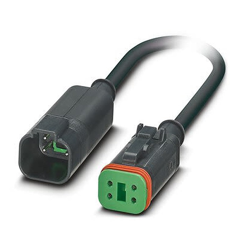Phoenix Contact Male 4 way Deutsch, Deutsch, Straight, Straight to Female 4 way Straight, Straight Actuator/Sensor