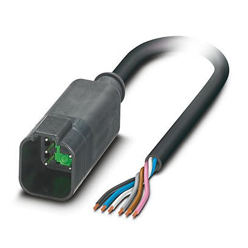 Phoenix Contact Male 6 way Plug to Free Cable End Actuator/Sensor Cable, 5 m