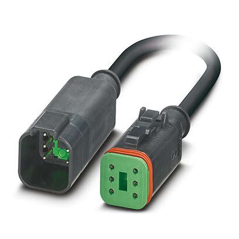 Phoenix Contact Male 6 way Deutsch, Deutsch, Straight, Straight to Female 6 way Straight, Straight Actuator/Sensor
