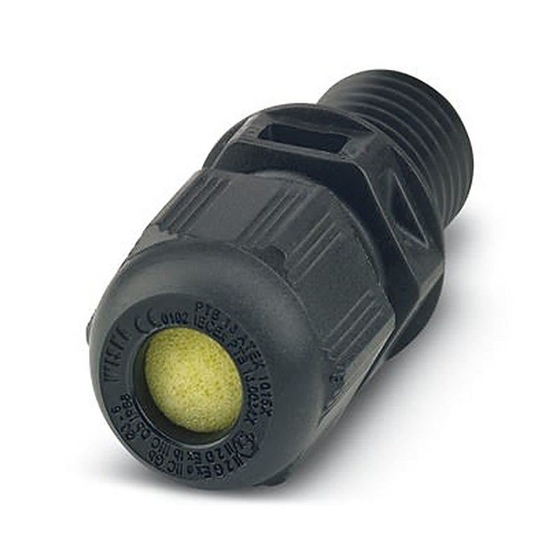 Phoenix Contact G-ESIS Series Black Polyamide Cable Gland, M12 x 1.5 Thread, 3 mm min., 6 mm max., IP66, IP68
