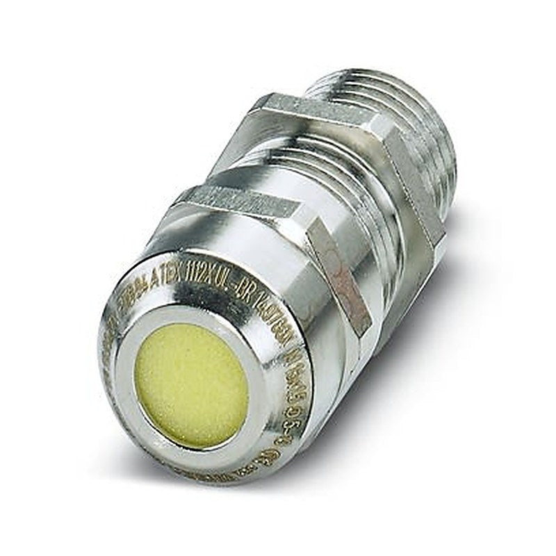Phoenix Contact G-ESIS Series Silver Nickel Plated Brass Cable Gland, M16 x 1.5 Thread, 5 mm min., 10 mm max., IP66,