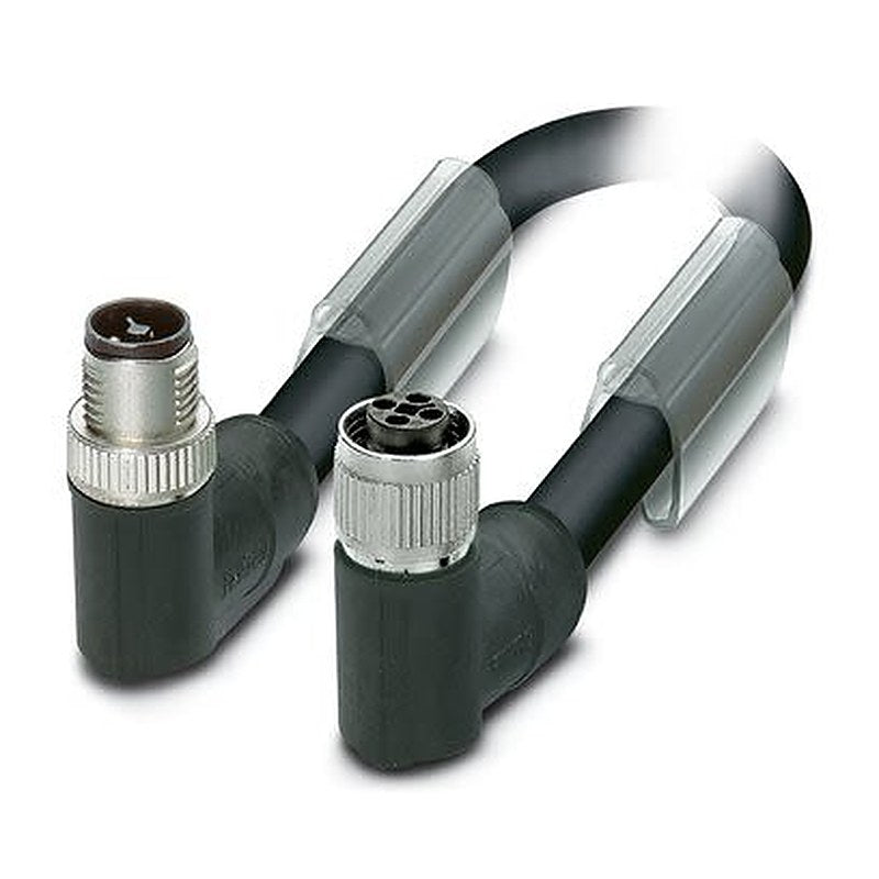 Phoenix Contact SAC, 5 m 4 Core Power Cable, Black Polyurethane 90 °C