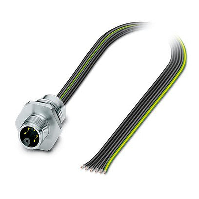 Phoenix Contact Circular Connector, 6 Contacts, Front, Front, M12 Connector, Plug, Male, IP65, IP67, SACC Series