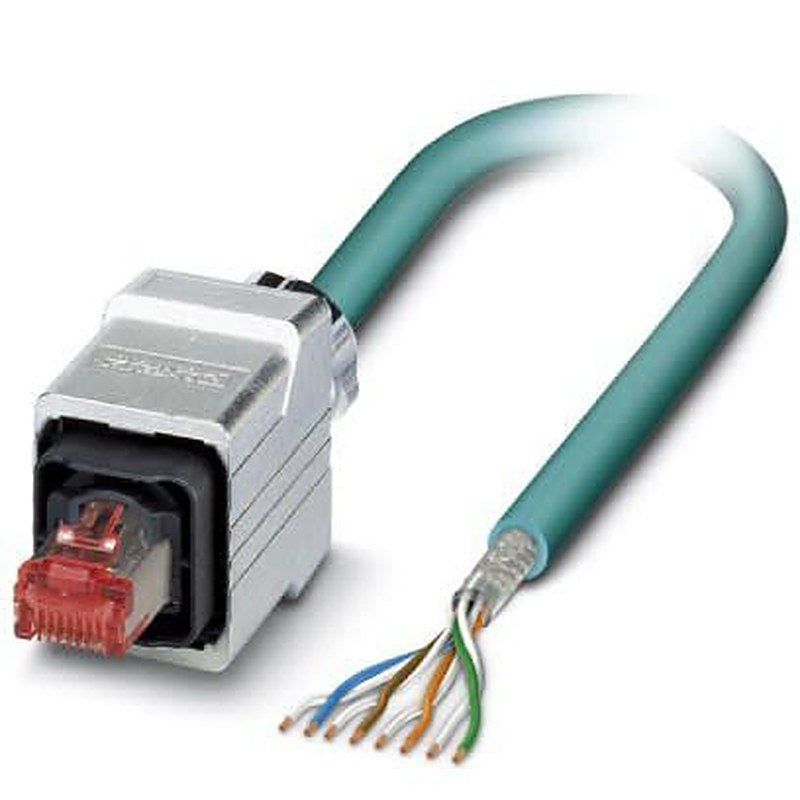 Phoenix Contact VS, 5 m Cat6 Ethernet Cable, Blue, Shielded 8 Screened Polyurethane Sheath