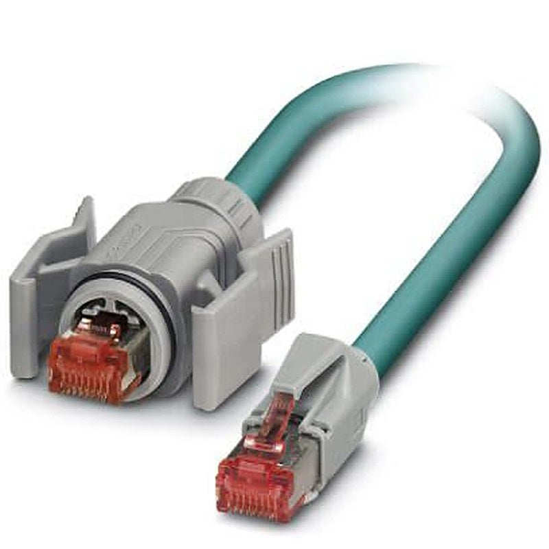 Phoenix Contact VS, 5 m Cat6 Ethernet Cable, Blue, Shielded 8 Screened Polyurethane Sheath