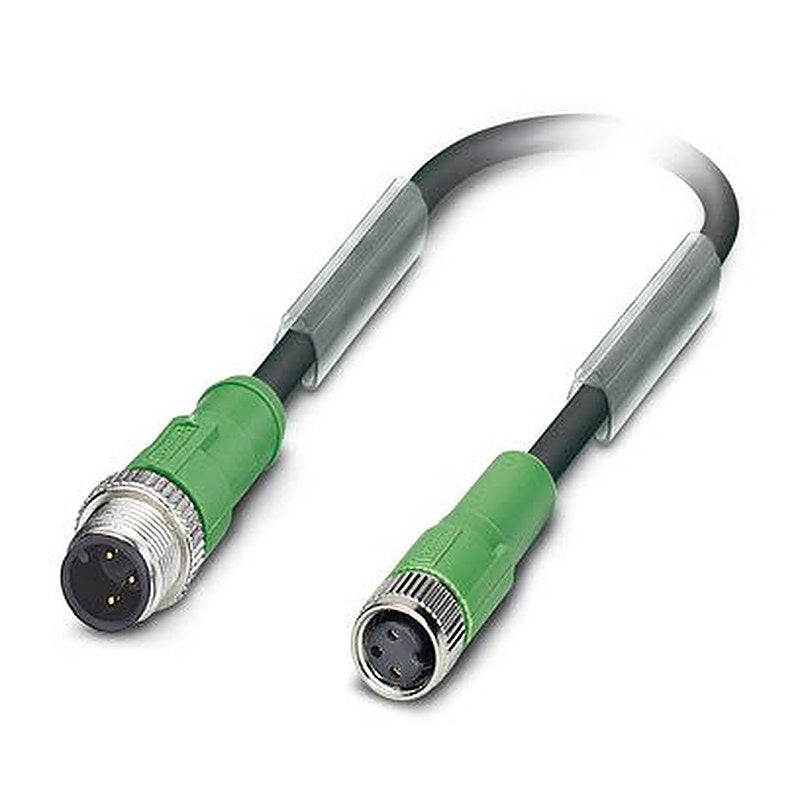 Phoenix Contact Male 3 way M12, M12, Straight, Straight to Female 3 way M8, M8, Straight, Straight Sensor Actuator