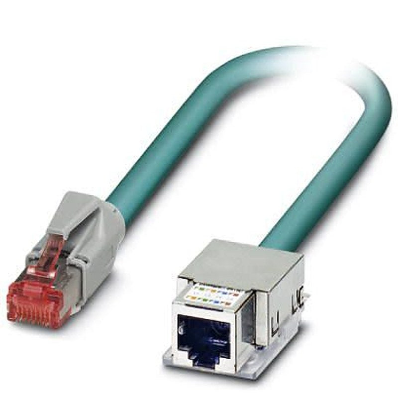 Phoenix Contact VS, 2 m Cat6 Ethernet Cable, Blue, Shielded 8 Screened Polyurethane Sheath