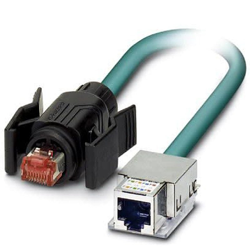 Phoenix Contact VS, 5 m Cat6 Ethernet Cable, Blue, Shielded 1 Screened Polyurethane Sheath