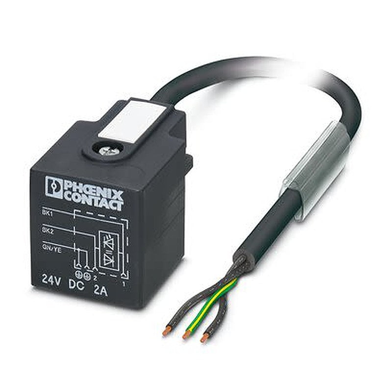 Phoenix Contact Free Cable End to Male 3 way Straight, Valve Connector, Valve Connector Actuator/Sensor Cable, 5 m