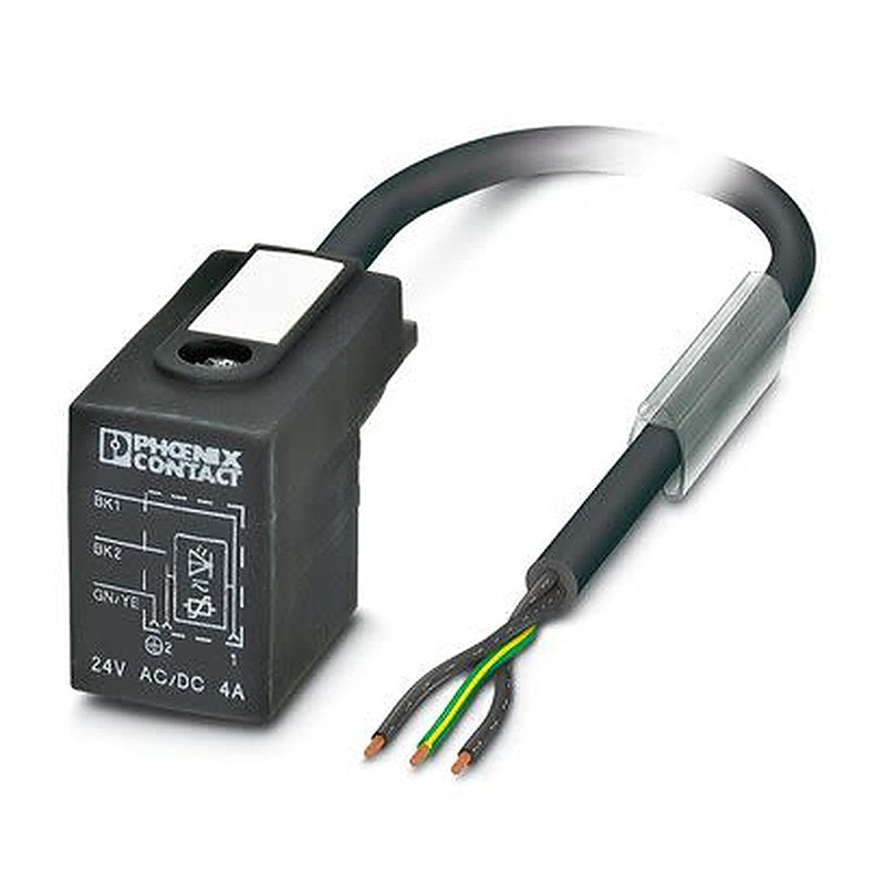 Phoenix Contact Free Cable End, Free Cable End to Female 3 way Straight, Valve Connector, Valve Connector Sensor