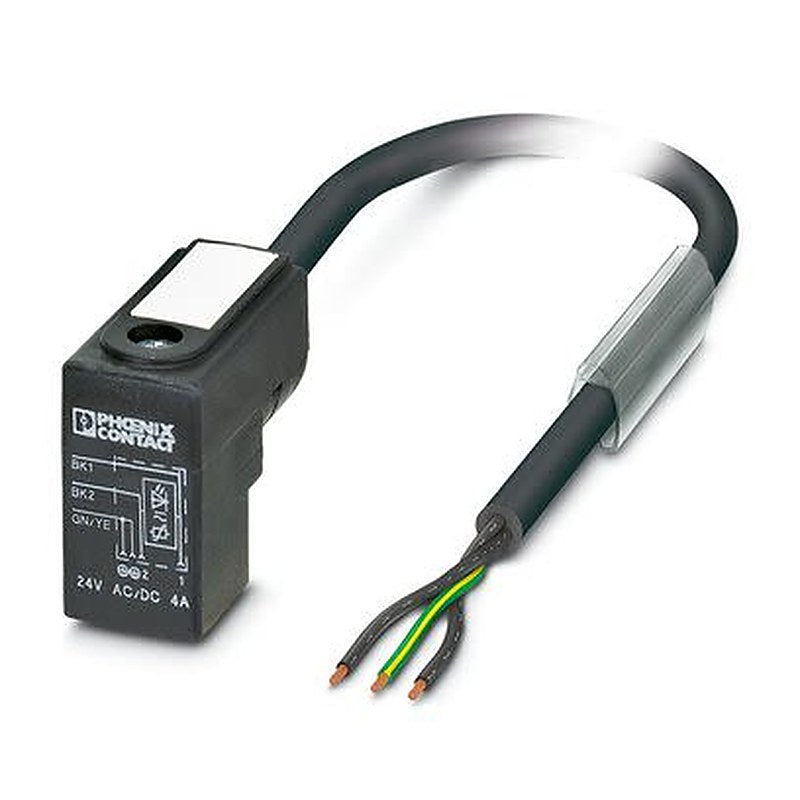 Phoenix Contact Free Cable End, Free Cable End to Male 3 way Straight, Valve Connector, Valve Connector Actuator/Sensor