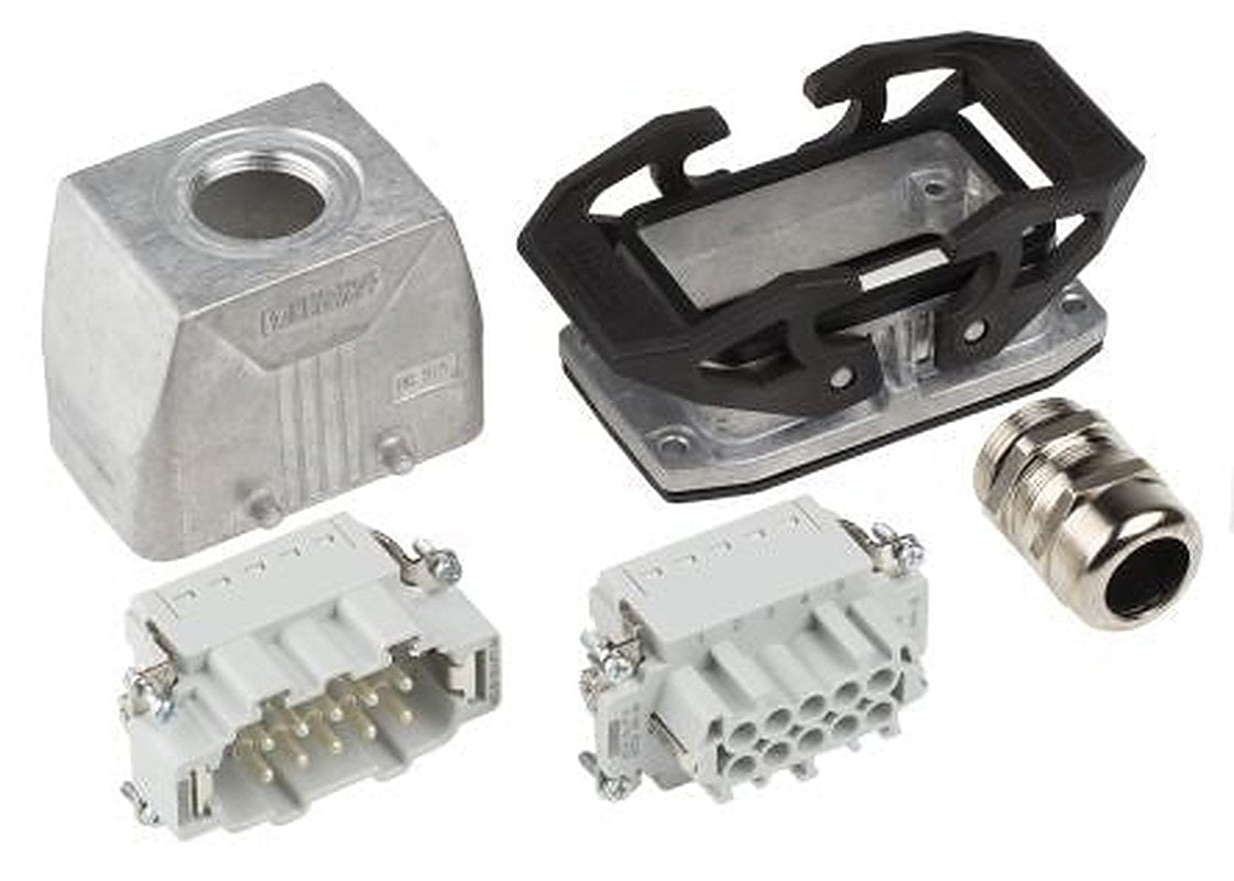 Phoenix Contact, HC, Heavy Duty Power Connector Kit, 10 Way, 16A