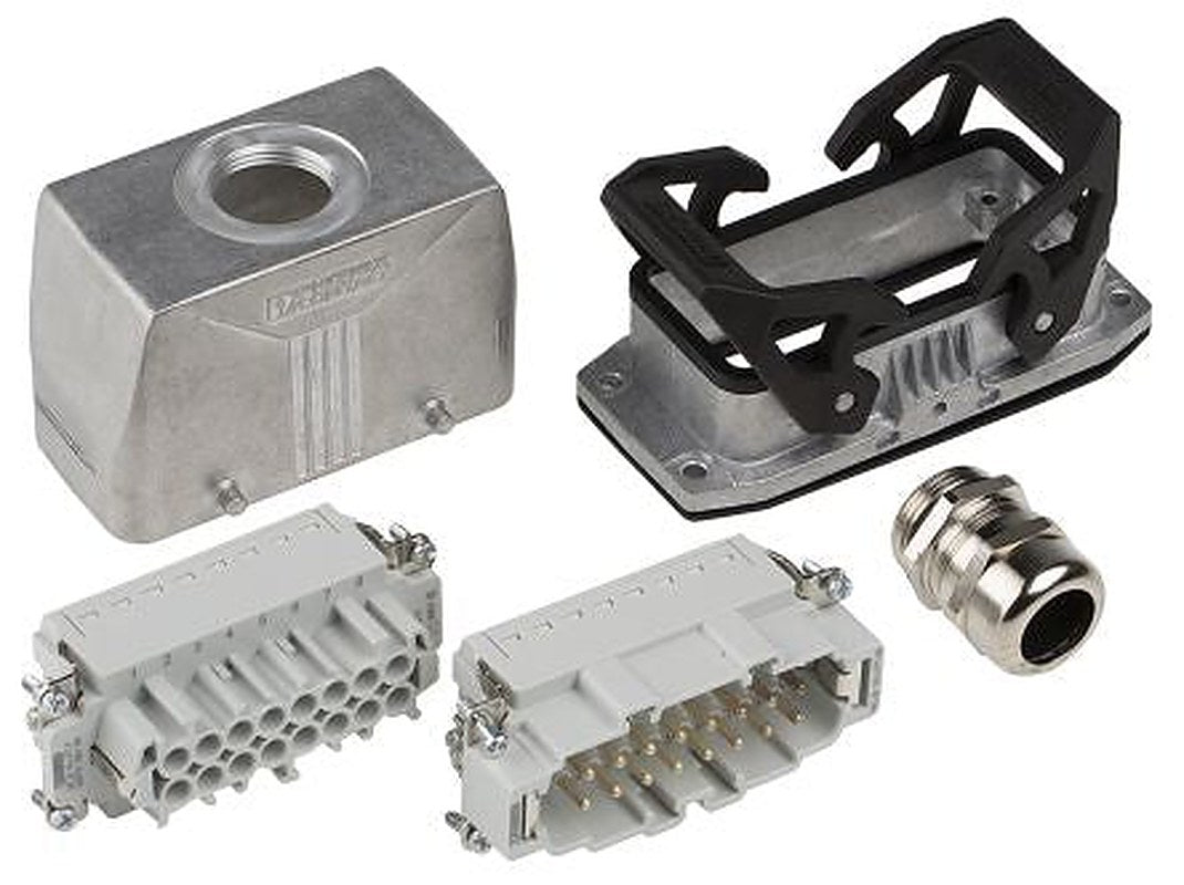 Phoenix Contact, HC, Heavy Duty Power Connector Kit, 16 Way, 16A