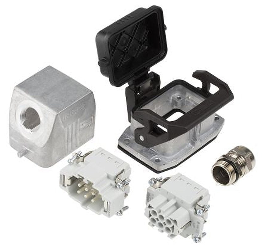 Phoenix Contact kit contents: G-INS-M20-S68N-NNES-S - Cable gland, HC-STA-B06-BWSC-ELC-AL - Housing,