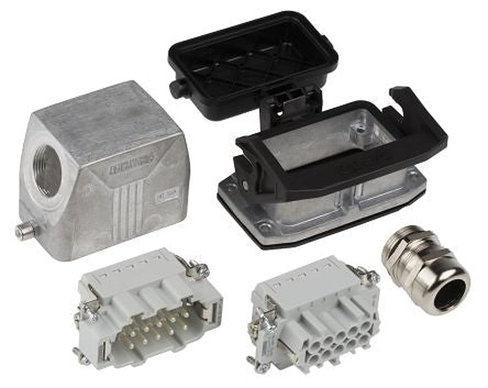Phoenix Contact, HC, Heavy Duty Power Connector Kit, 10 Way, 16A