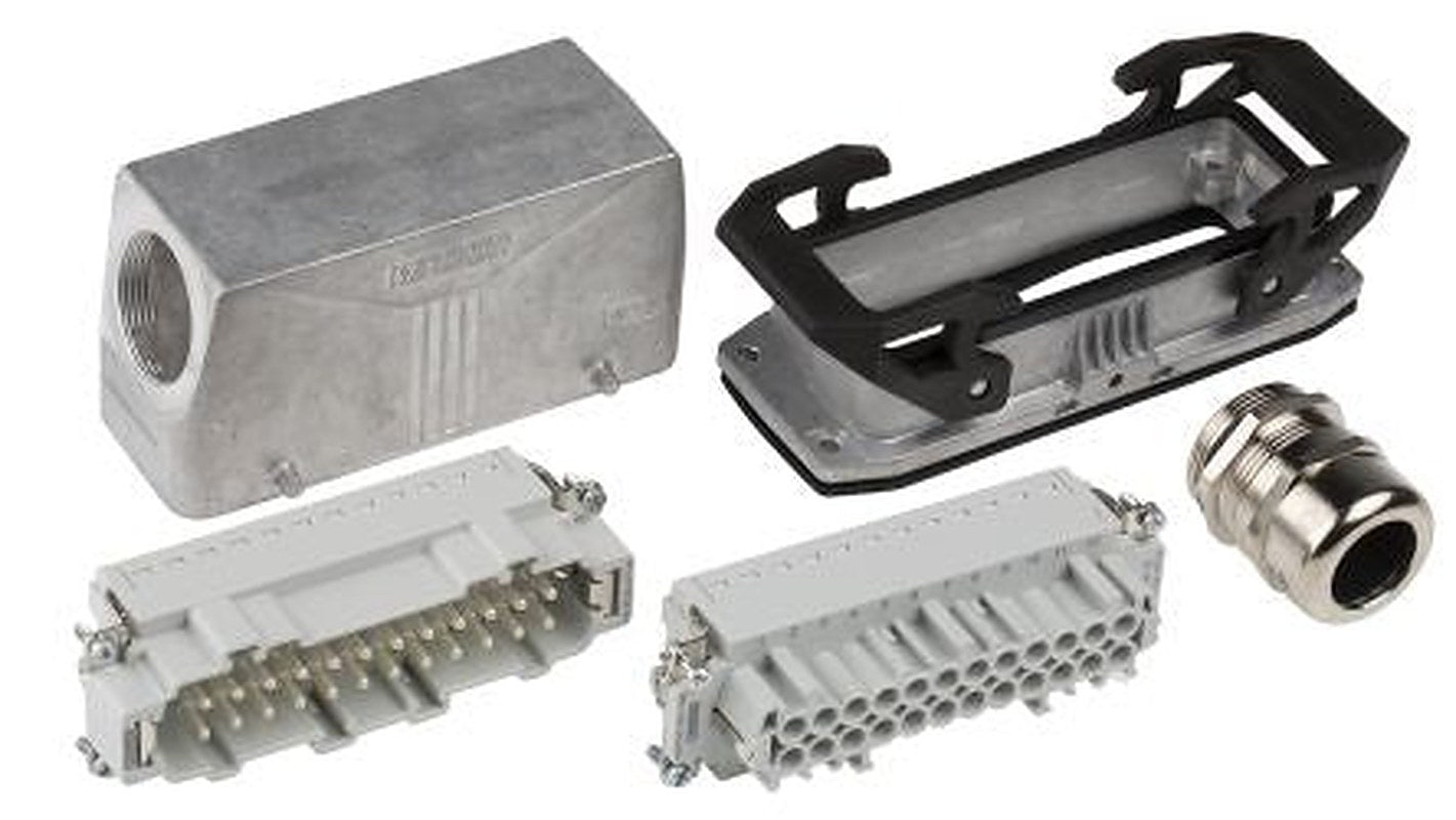 Phoenix Contact, HC, Heavy Duty Power Connector Kit, 24 Way, 16A