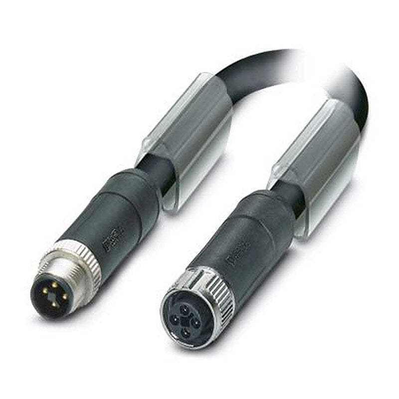 Phoenix Contact, 3 m 4 Core Power Cable, Black Polyurethane 85 °C