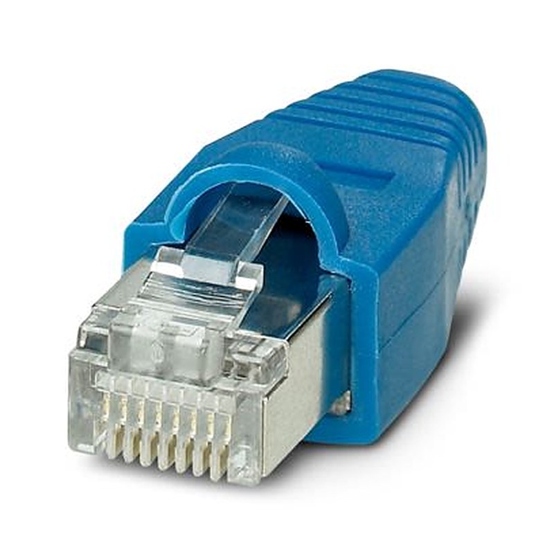 Phoenix Contact VS-08-NP-RJ45-BU Series RJ45 Connector Male, Through Hole, Cat5 Straight 8 Way