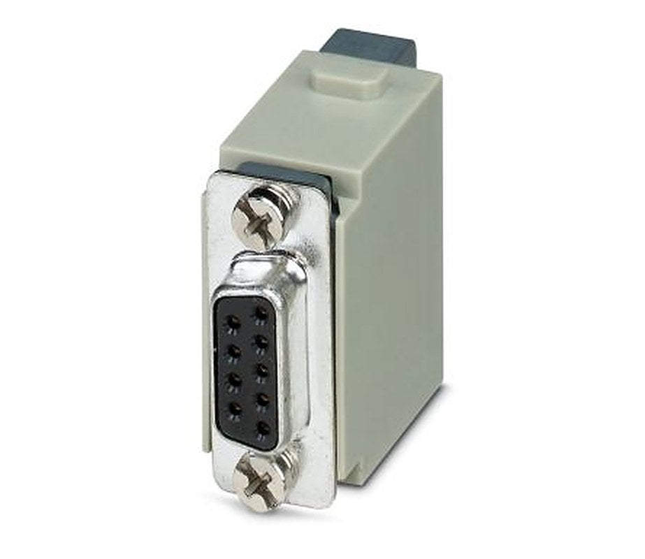 Phoenix Contact Heavy Duty Power Connector Module, 1A, HC-M-DSUB-U Series Female, 9 Contacts