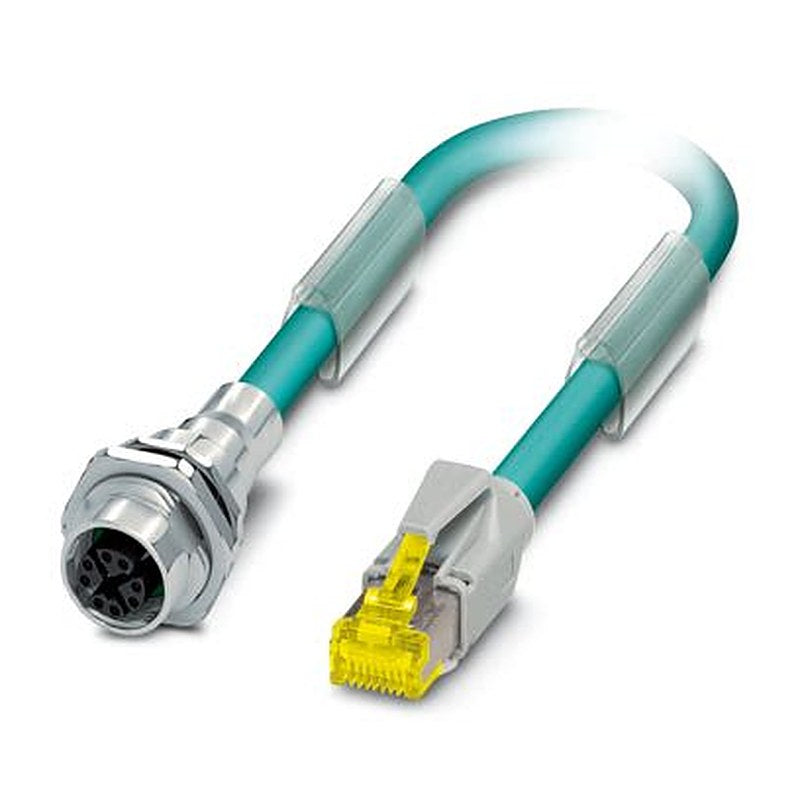 Phoenix Contact M12, 500 mm Ethernet Cable Screened Polyurethane Sheath