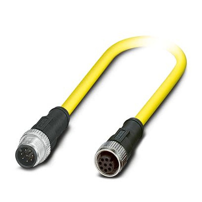 Phoenix Contact Male 5 way Straight to Female 8 way Straight Sensor Cable, 10 m