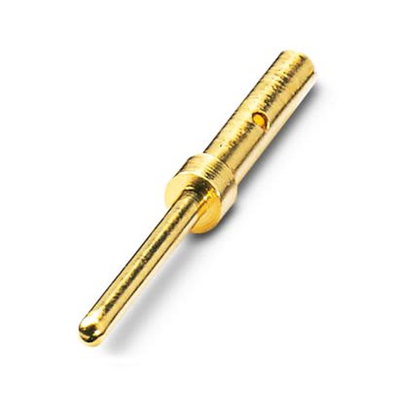 Phoenix Contact, CUC-DSC-C1BAU-S/DSC22 Series, size 22 AWG Male Crimp D-Sub Connector Contact, Gold over Nickel Pin 28