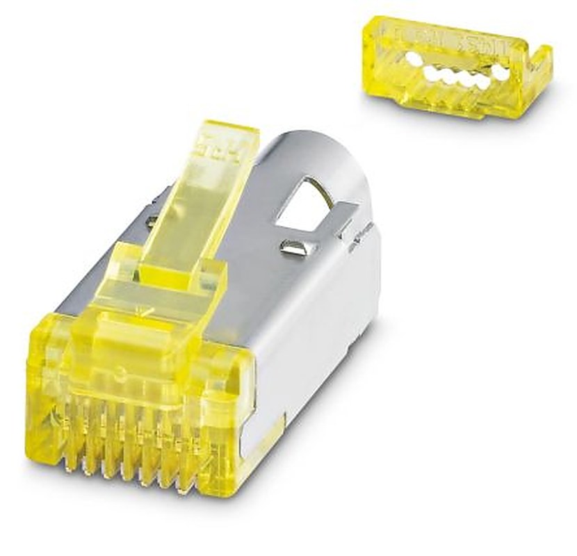 Phoenix Contact VS-08-RJ45-10G/C Series RJ45 Connector Male, Cable, Cat6a Shielded Straight 1 Port 8 Way