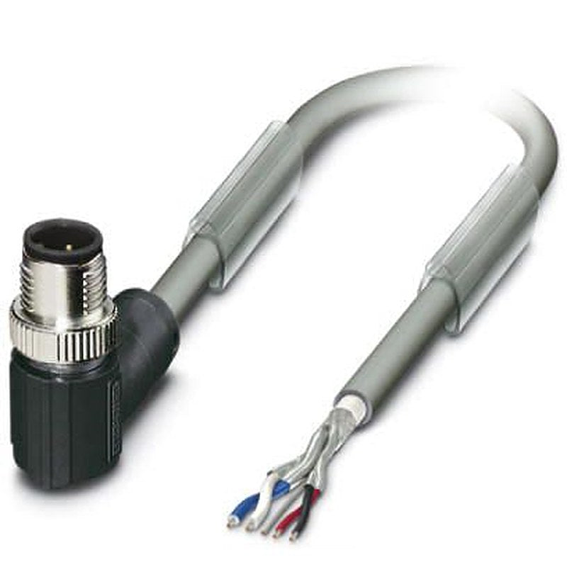Phoenix Contact Male 5 way M12, Right Angle to Female Unterminated Bus Cable, 20 m