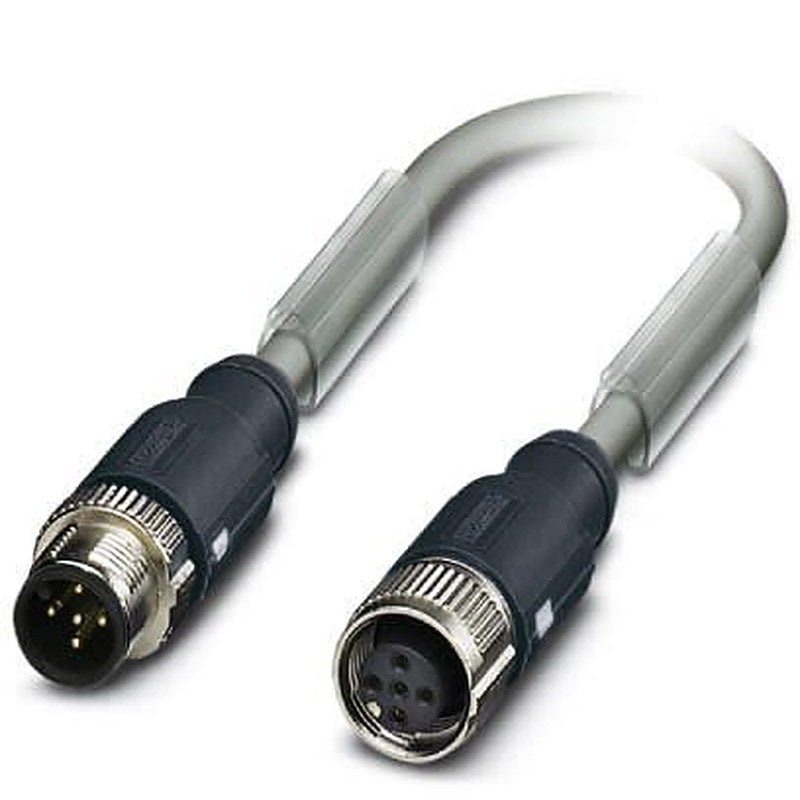 Phoenix Contact Male 5 way M12, Straight to Female 5 way M12, Straight Bus Cable, 10 m