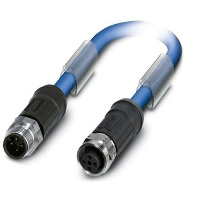Phoenix Contact Male 3 way M12, Straight to Female 3 way M12 Bus Cable, 2 m