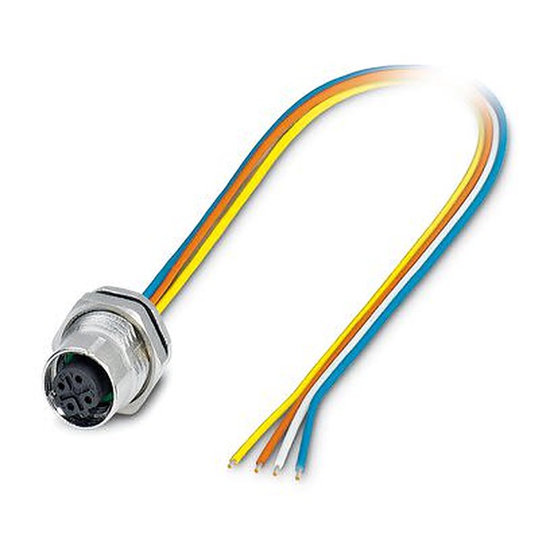 Phoenix Contact Connector, 4 Contacts, Rear, M16 Connector, Plug, Male, IP67