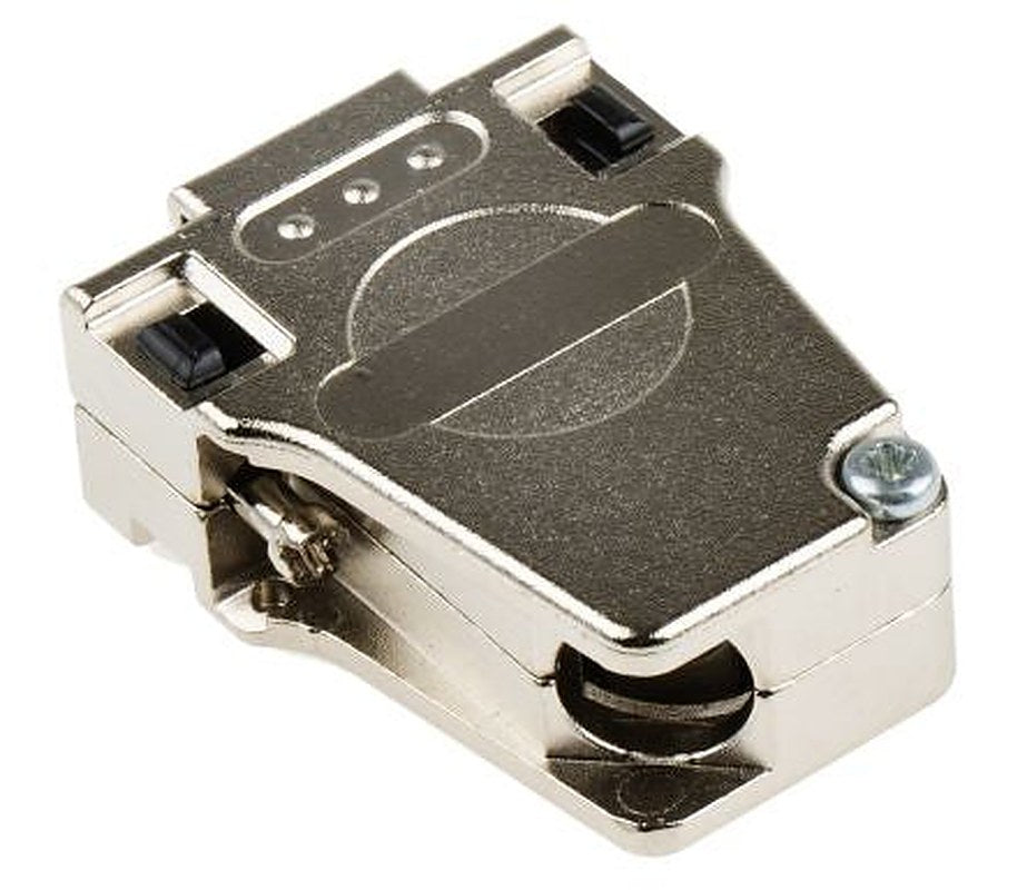 Phoenix Contact DSSC Series Die Cast Zinc Right Angle D-Sub Backshell, 9 Way Strain Relief